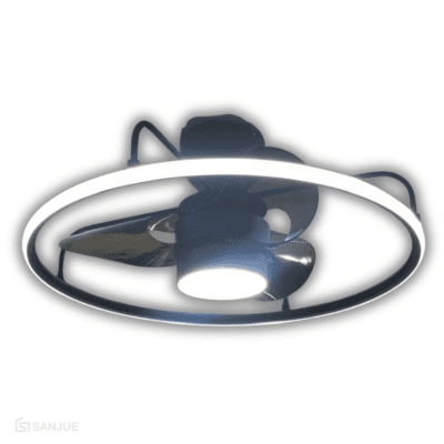 Abanico Redondo Negro